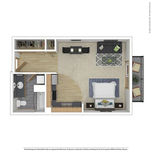 Floor plan Small Studio