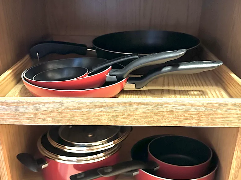 Included dishes, utensils, cookware, etc.