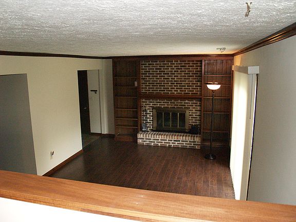 Family room with fireplace