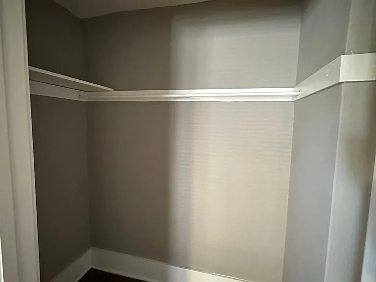Large walk-in closet in a unit at University Court.