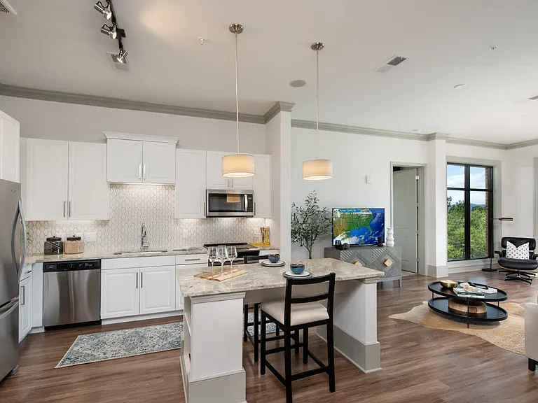 Living Room with Hard Surface Flooring
