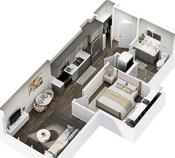 Mercer 1 Bedroom Floor Plan Mercer 1 Bedroom Floor Plan