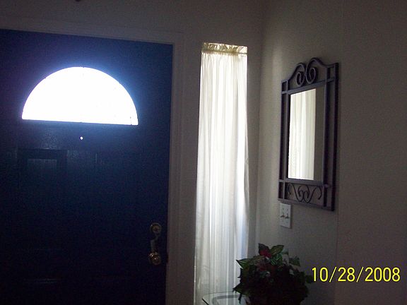 Inside front door