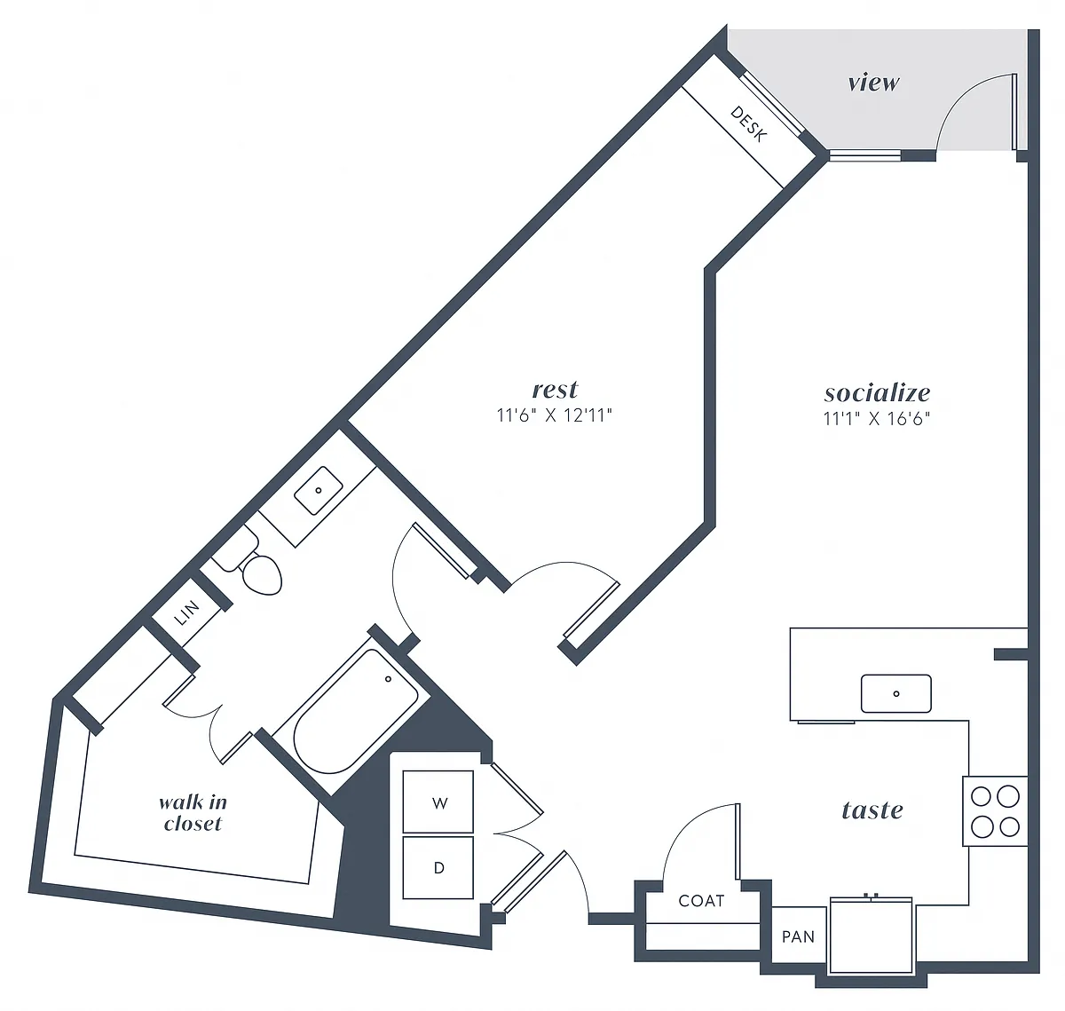 Floor plan 1X1 A7