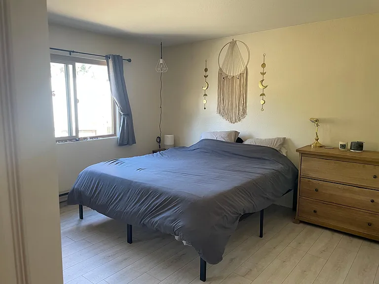 Bright, sunny master bedroom
