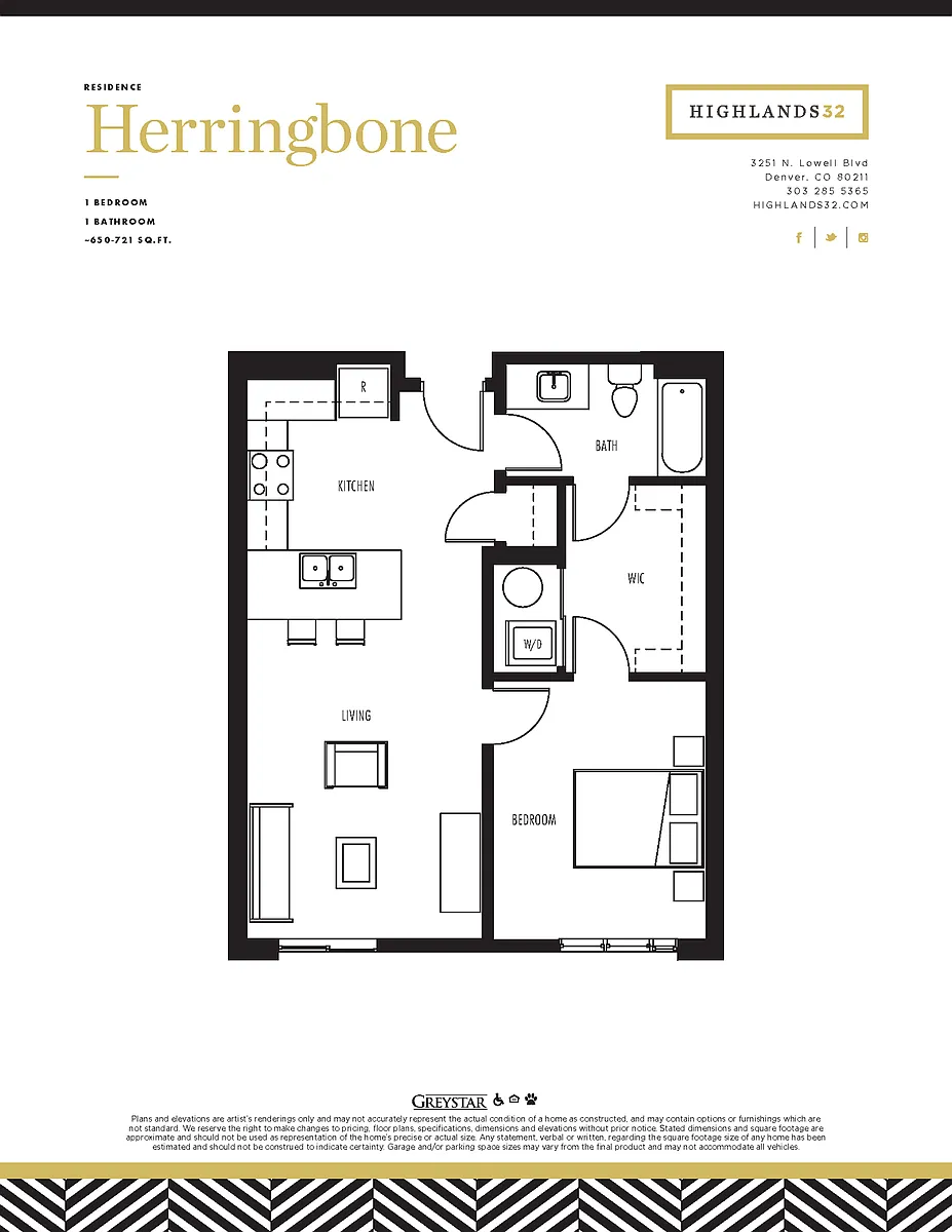 Floor plan Herringbone