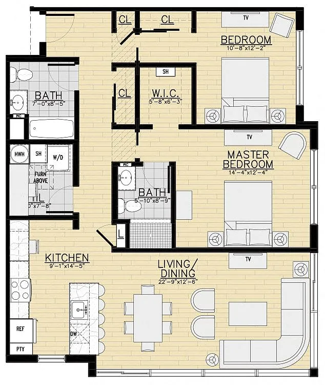Floor plan C1a