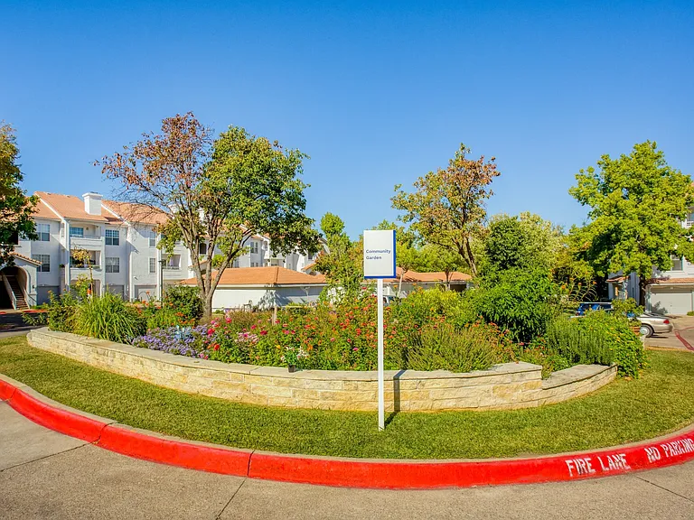 Take a stroll and stop by our community garden