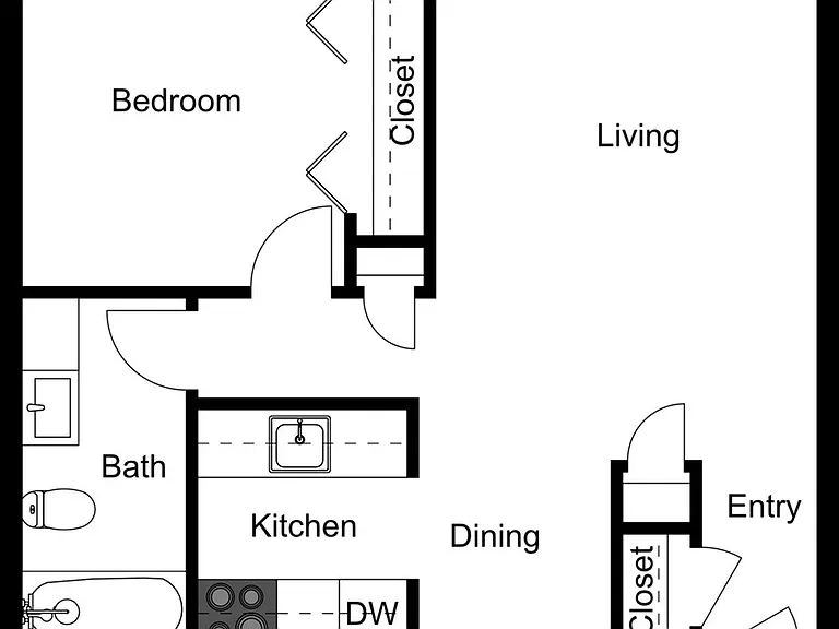 One Bedroom 2D One Bedroom 2D