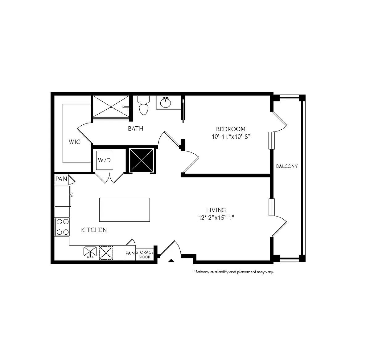 Floor plan 1B