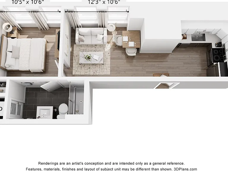 1 Bedroom 1 Bedroom