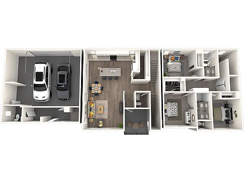 Floor plan 3x3 Townhome