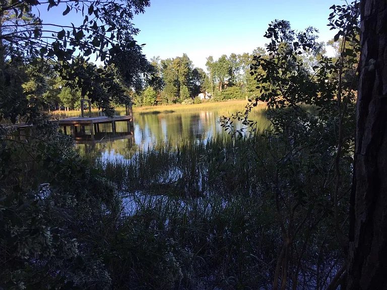 This beautiful home backs up to Hofflers creek an inlet of the James River