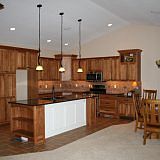 Hickory Kitchen with Island