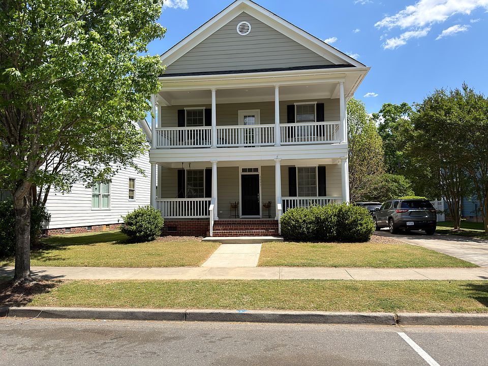 Front View with Double Porches