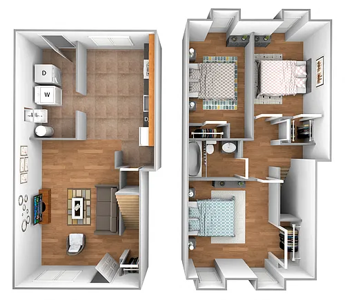 Floor plan 3 Bedrooms 1 Bath