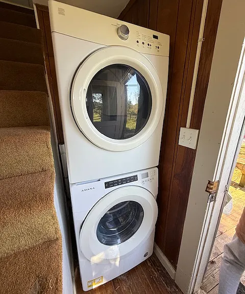 New washer and dryer.