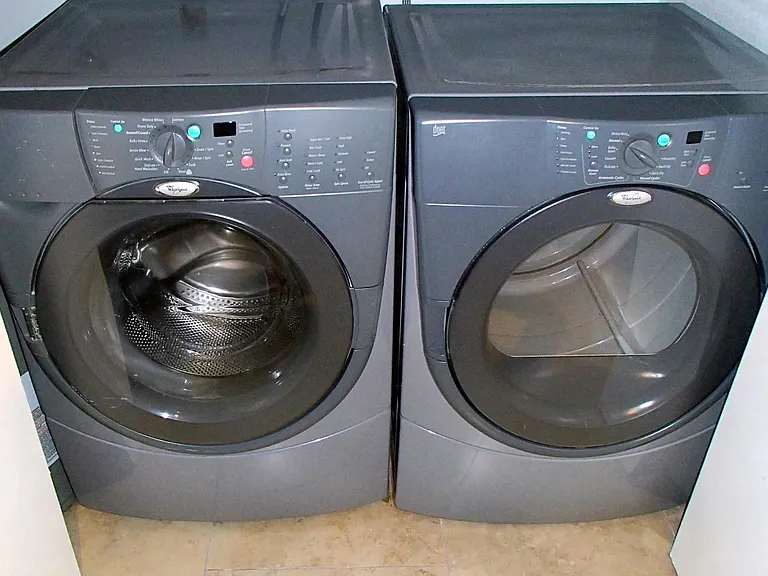 Washer and dryer inside downstairs