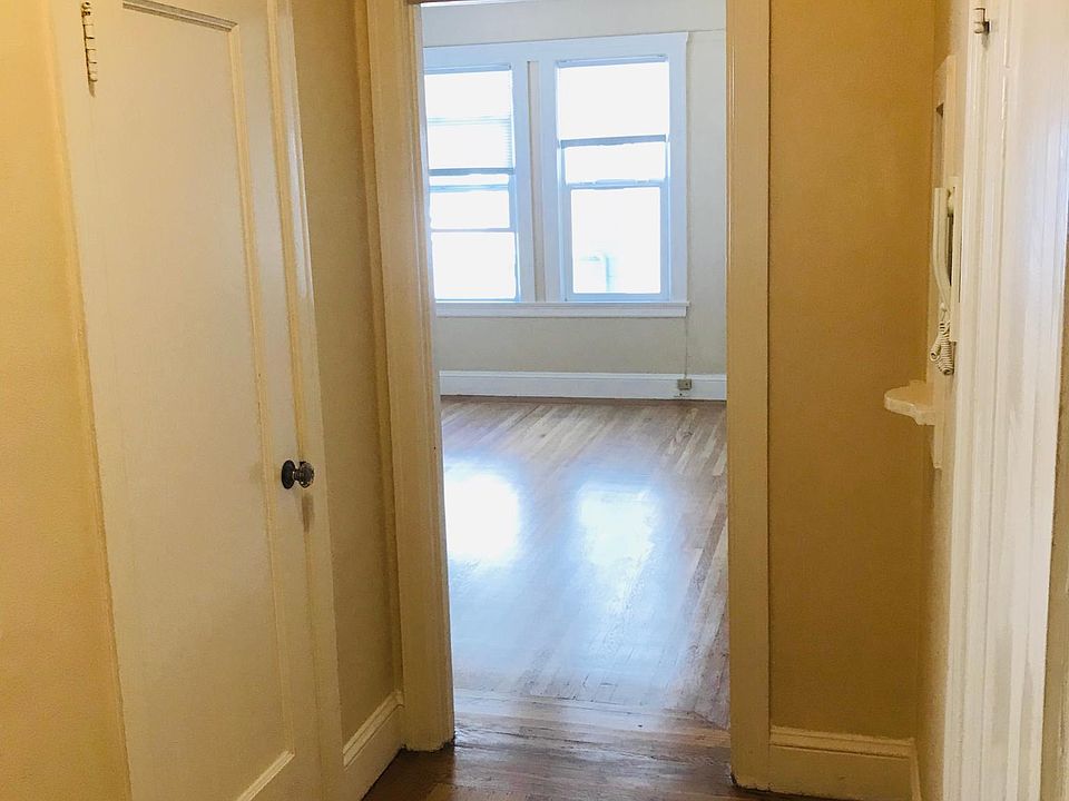 Hallway with two closets