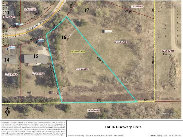 LOT 16 Discovery Cir, Park Rapids, MN 56470