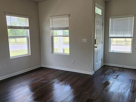 Foyer and family room