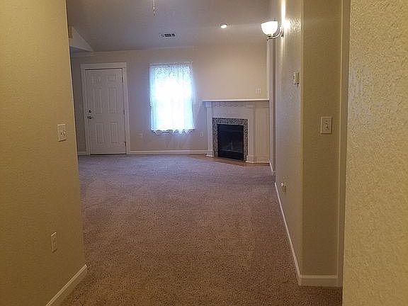 Entry way and living room 