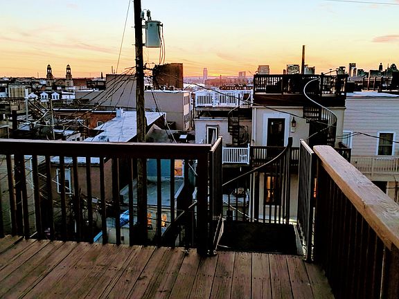 Roof deck view towards downtown