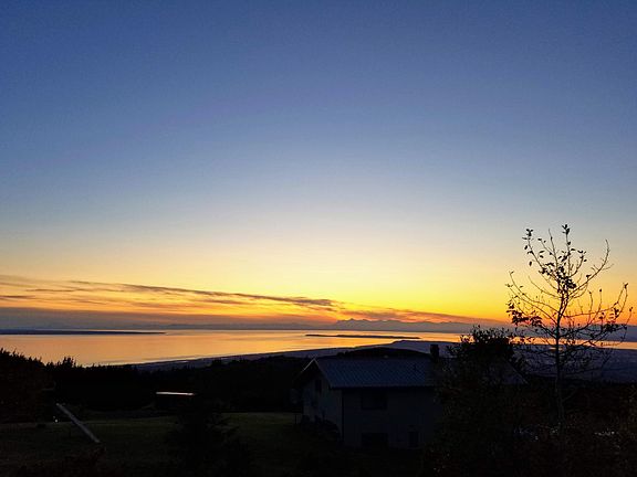 Cook Inlet Sunset View from Wrap Around Deck