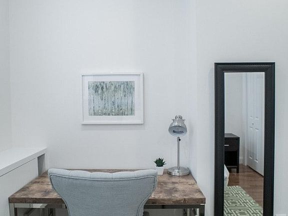 Desk area in bedroom