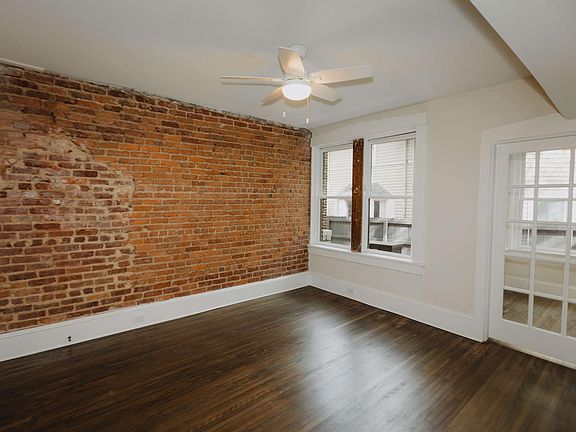 Brick bedroom and sunroom door