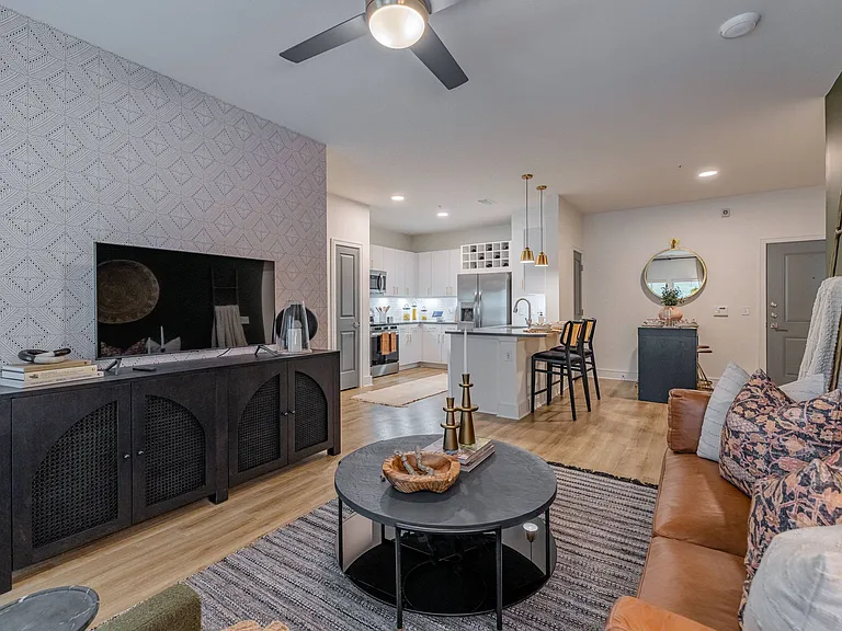 Living Room, Kitchen, & Dining Area