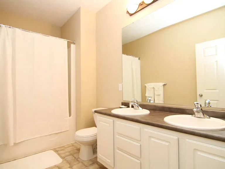 Our Venice floor plan has dual sinks in the primary bathroom.