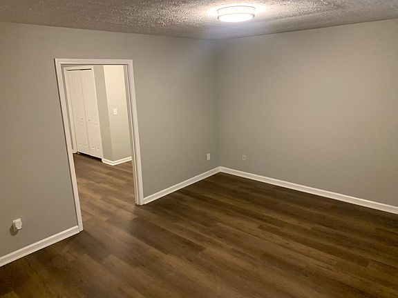 Living area into kitchen
