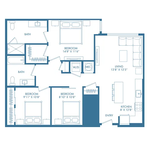 Floor plan B12UD