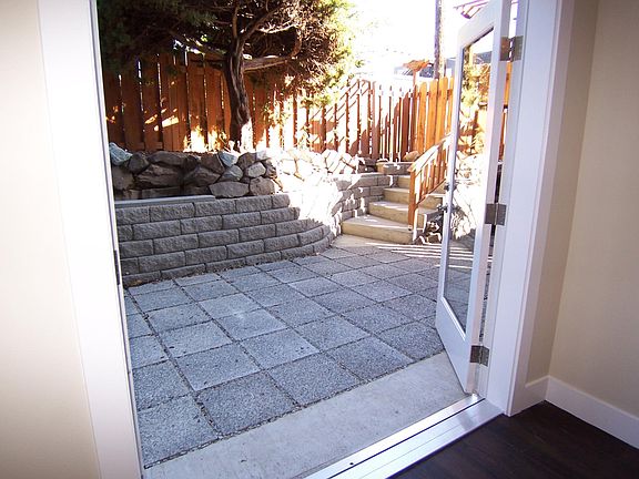 dining room opens to private patio