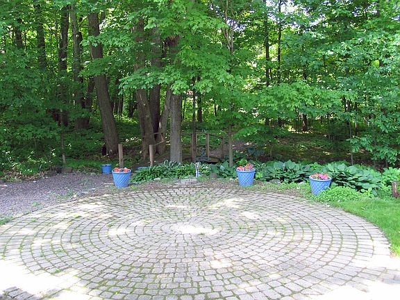 Large & private brick patio