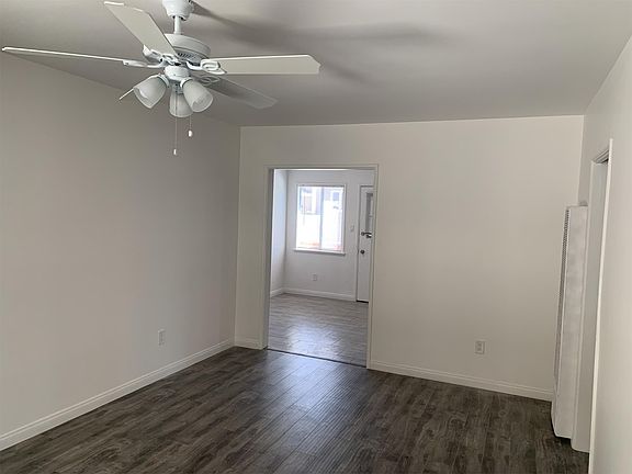 Ceiling fans installed in living room and bedrooms.