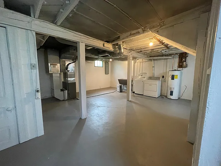 Washer and dryer in basement