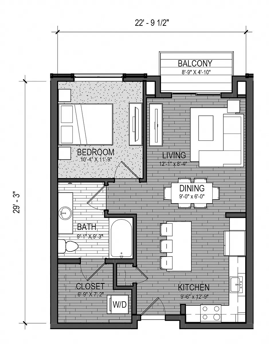 Floor plan The Cascade 1A
