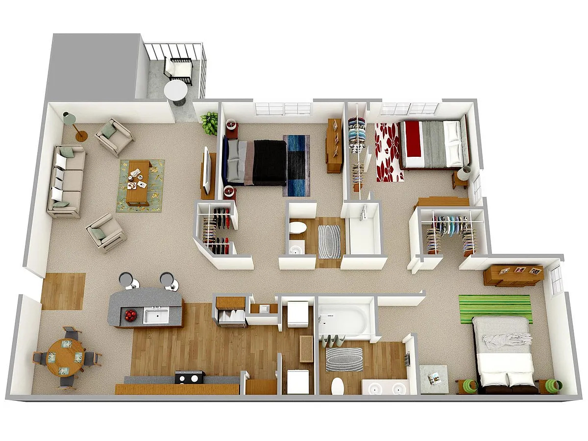 Floor plan The Clydesdale - 3 BR