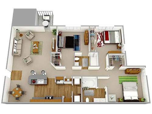 Floor plan The Clydesdale - 3 BR