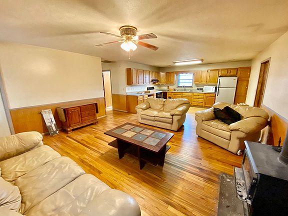 Open Great Room with Living, Dining and Kitchen