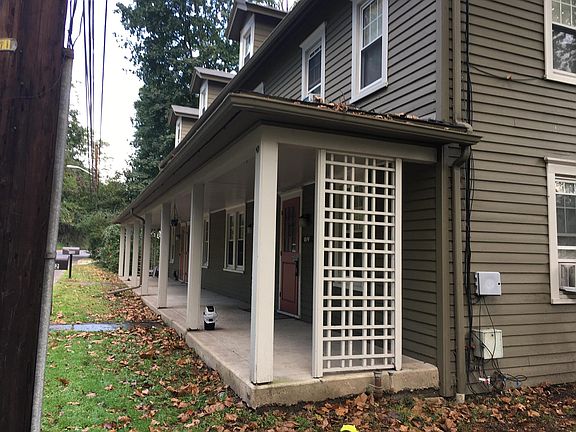 Front of apartment building