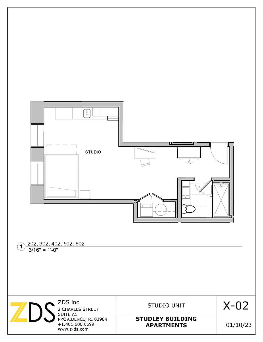 Floor plan X02 Studio