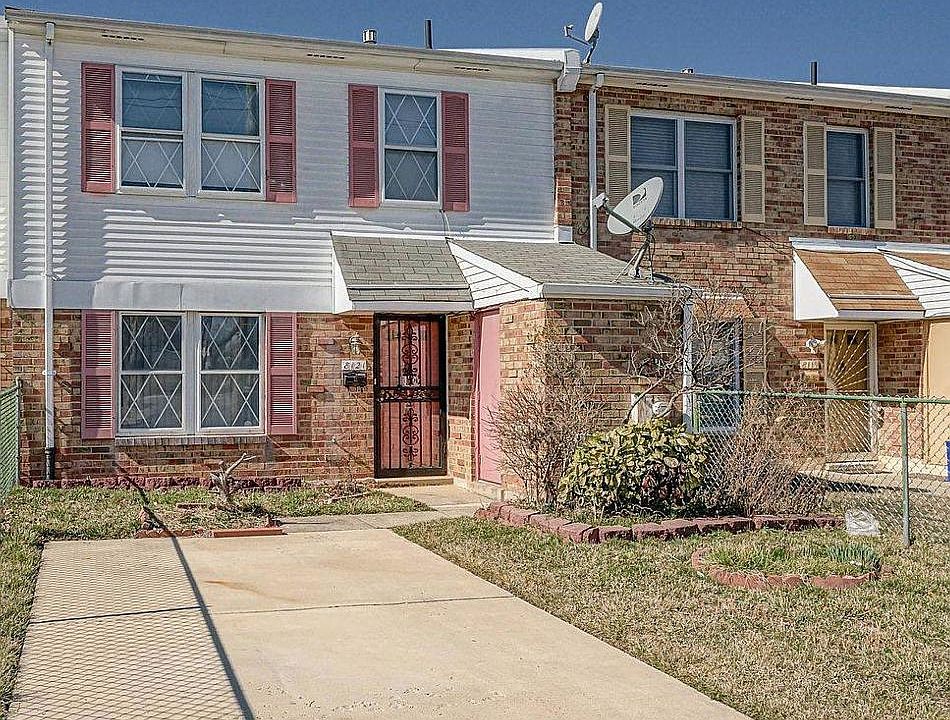 Front of the house with private driveway.