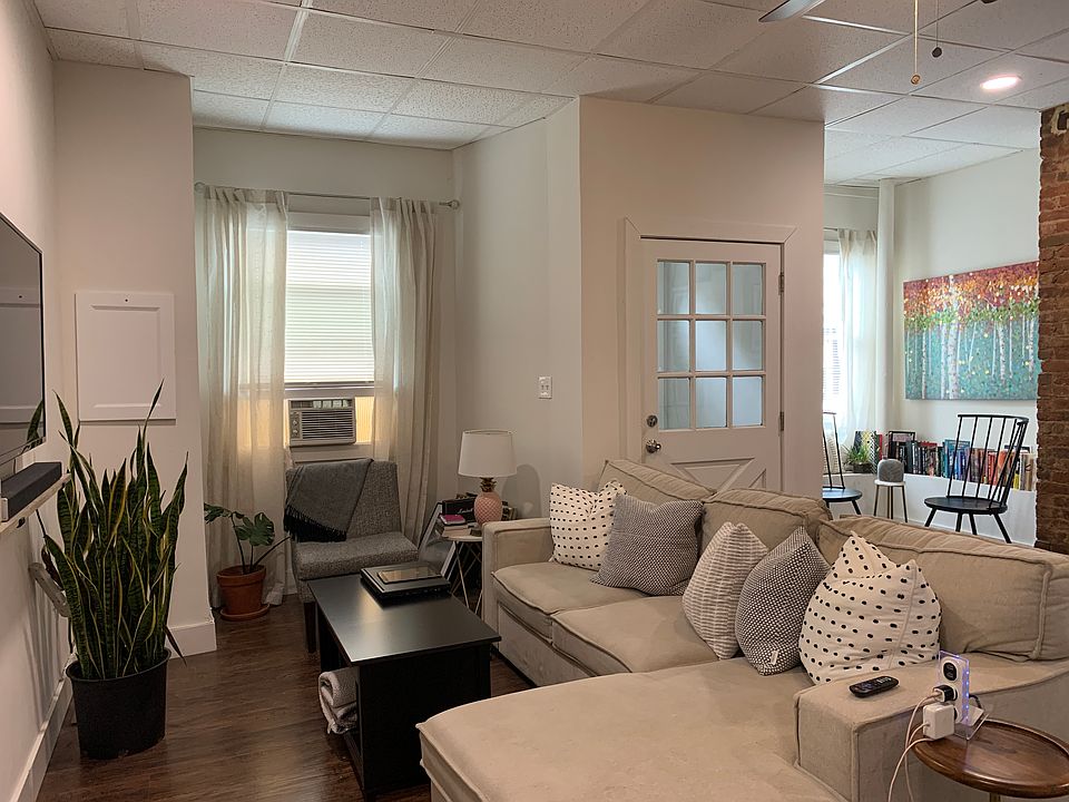 living room and dining area