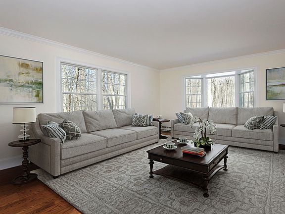 virtually staged living room