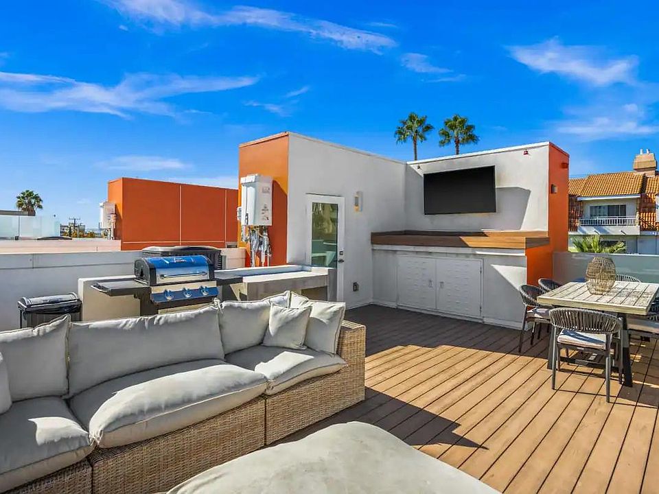 Elevate your evenings on the rooftop with a TV, outdoor lounge, dining area, and BBQ _ a perfect blend of relaxation and entertainment.