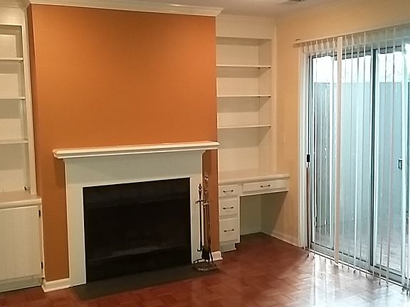 Gas fireplace in living room
