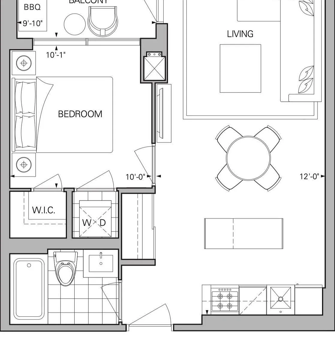 1 bed, $2,390 — Photo 3